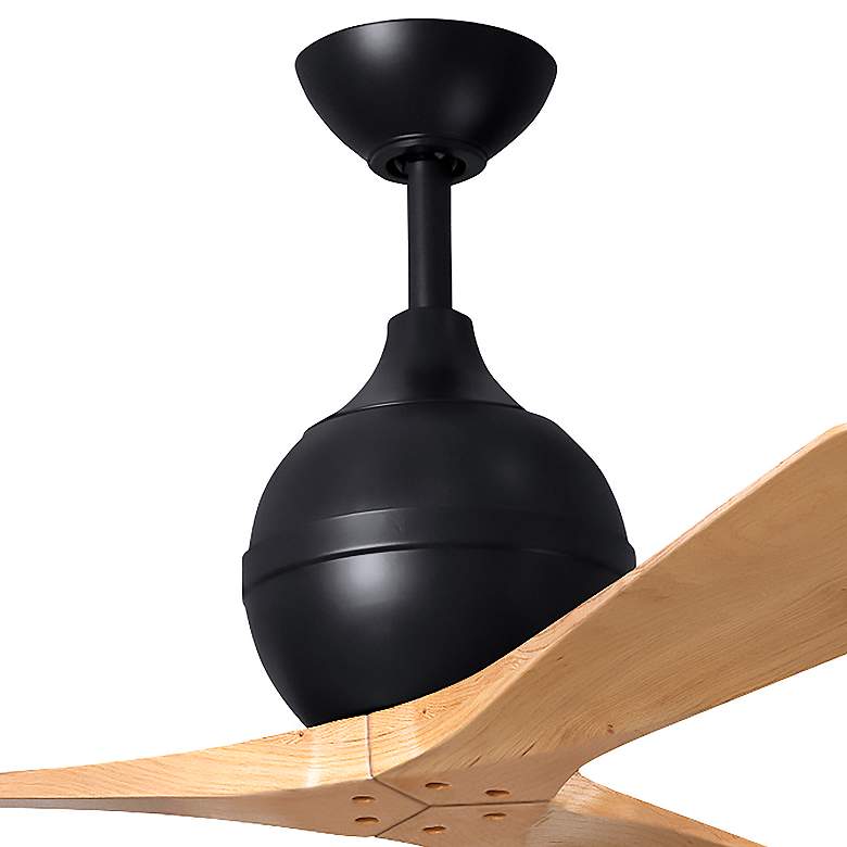 Image 6 42" Irene-3 Matte Black and Light Maple Ceiling Fan more views