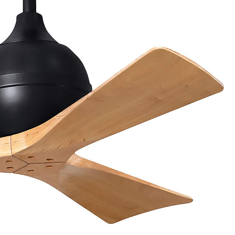 Image 7 42" Irene-3 Matte Black and Light Maple Ceiling Fan more views