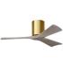 42" Irene-3H Brushed Brass and Gray Ash Ceiling Fan