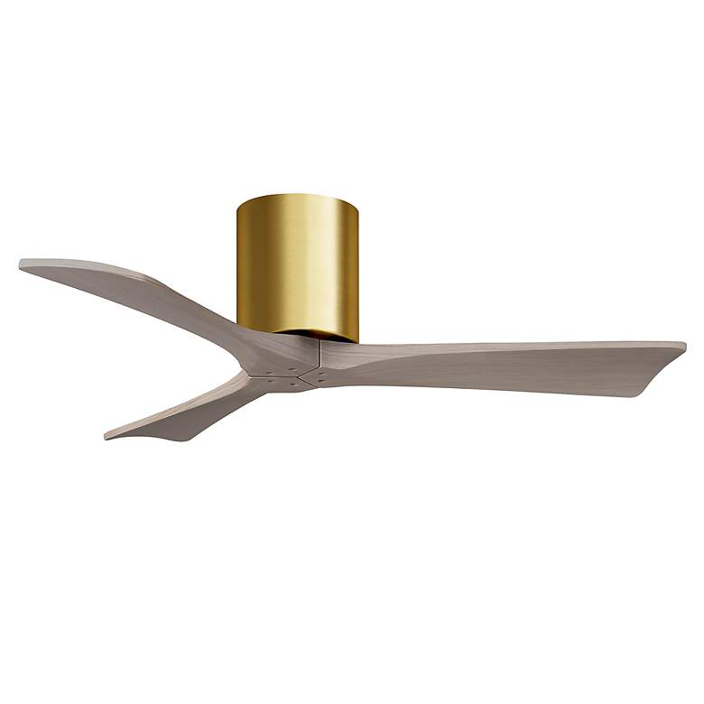 Image 2 42" Irene-3H Brushed Brass and Gray Ash Ceiling Fan more views