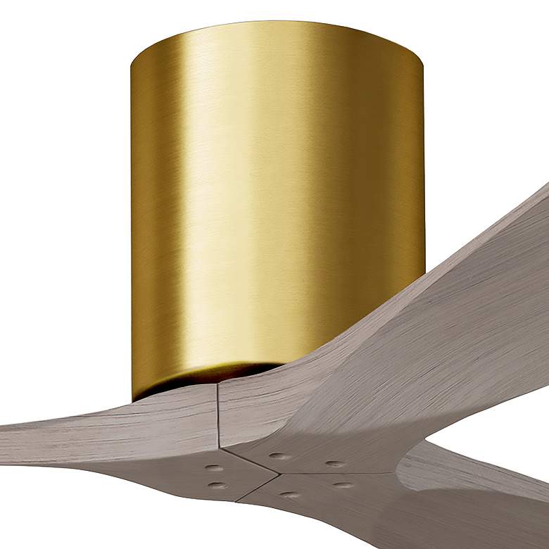 Image 5 42" Irene-3H Brushed Brass and Gray Ash Ceiling Fan more views