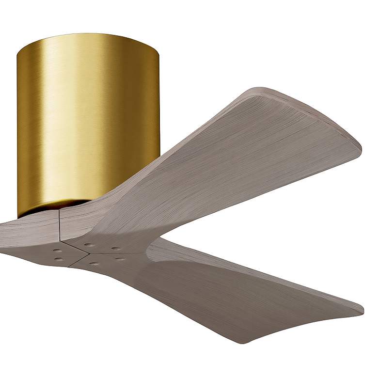 Image 6 42" Irene-3H Brushed Brass and Gray Ash Ceiling Fan more views