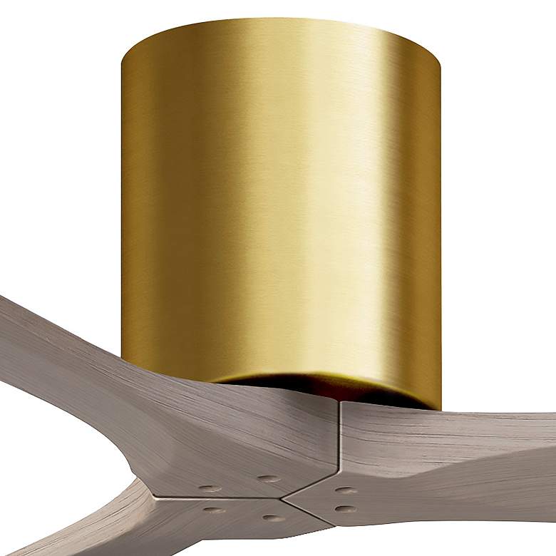 Image 7 42" Irene-3H Brushed Brass and Gray Ash Ceiling Fan more views