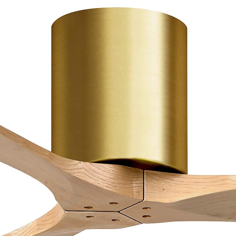 Image 7 42" Irene-3H Brushed Brass and Light Maple Tone Ceiling Fan more views