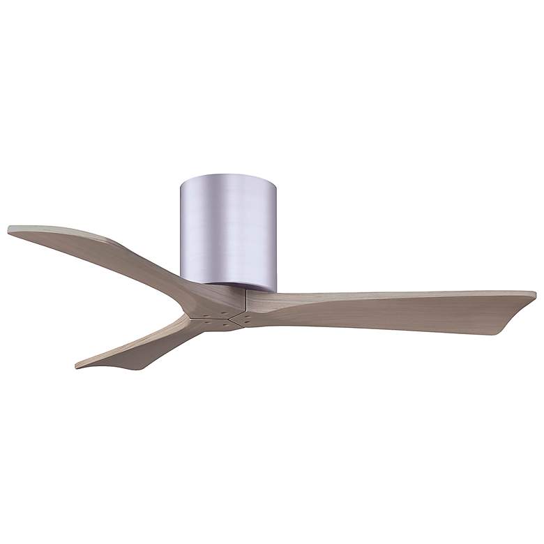 Image 3 42 inch Irene-3H Brushed Nickel and Gray Ash Hugger Ceiling Fan more views