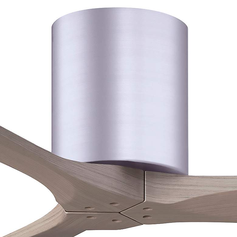 Image 7 42" Irene-3H Brushed Nickel and Gray Ash Hugger Ceiling Fan more views