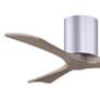 42" Irene-3H Brushed Nickel and Gray Ash Hugger Ceiling Fan