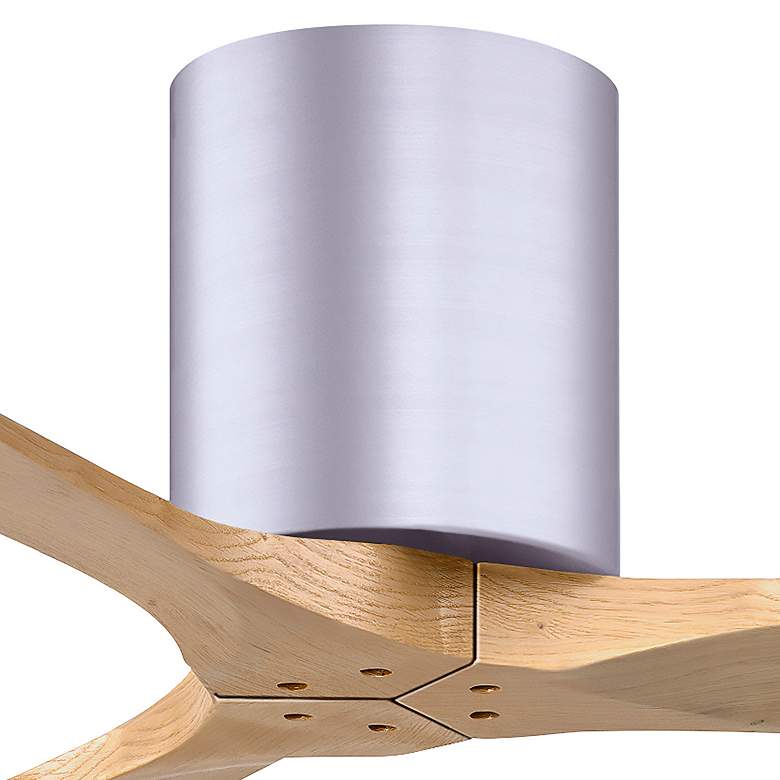 Image 7 42" Irene-3H Brushed Nickel and Light Maple Hugger Ceiling Fan more views