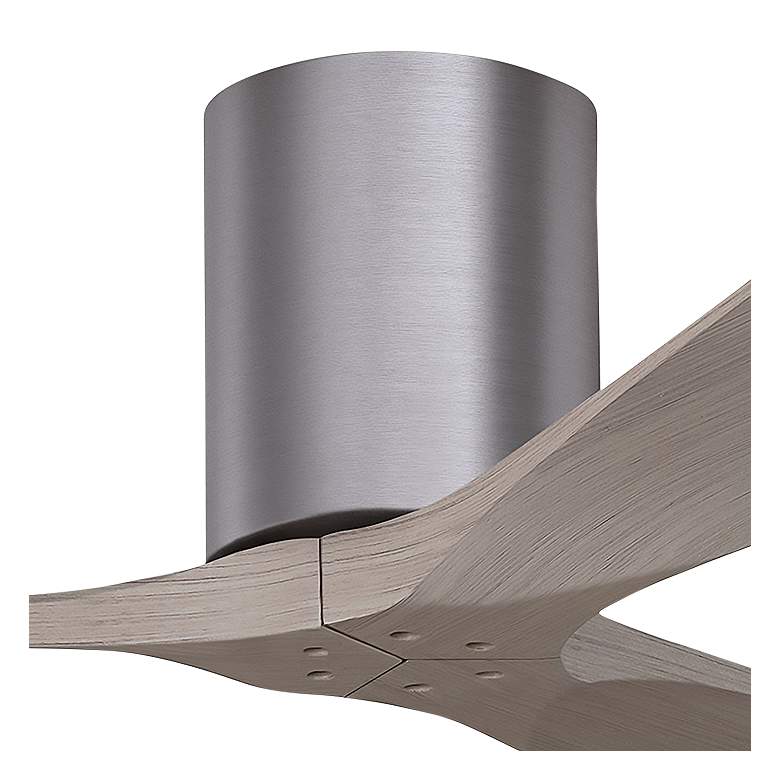 Image 2 42" Irene-3H Brushed Pewter and Gray Ash Hugger Ceiling Fan more views