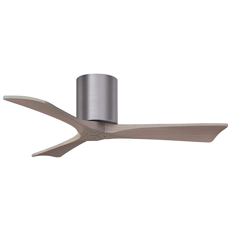 Image 3 42 inch Irene-3H Brushed Pewter and Gray Ash Hugger Ceiling Fan more views