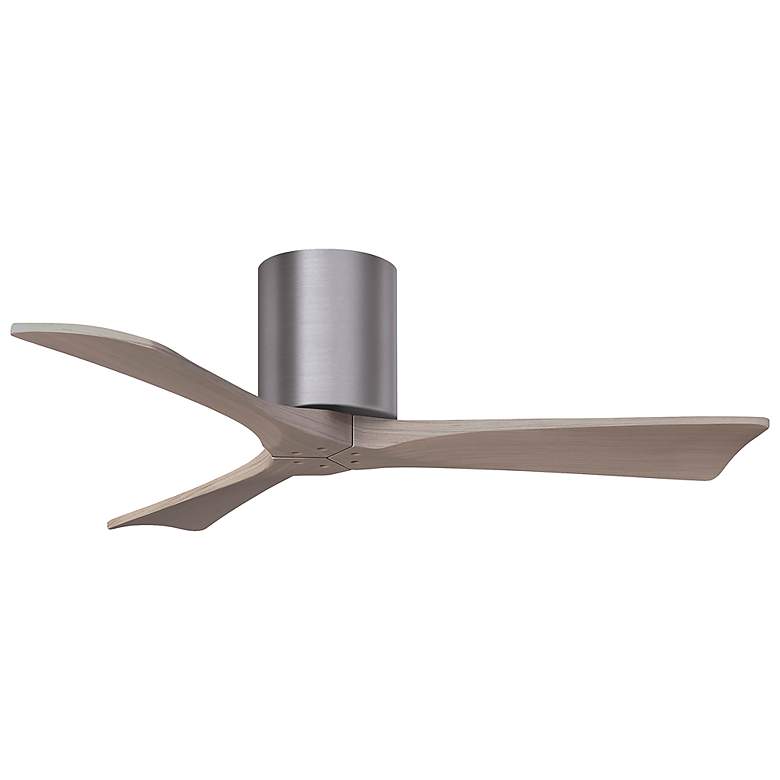 Image 3 42" Irene-3H Brushed Pewter and Gray Ash Hugger Ceiling Fan more views