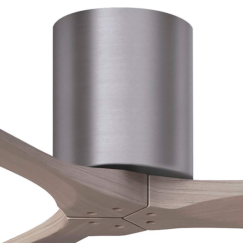 Image 7 42" Irene-3H Brushed Pewter and Gray Ash Hugger Ceiling Fan more views