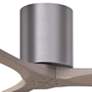 7_42" Irene-3H Brushed Pewter and Gray Ash Hugger Ceiling Fan more views