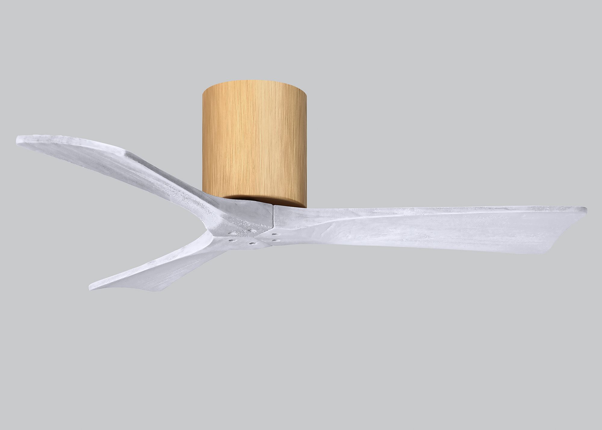 42" Irene-3H Light Maple and Matte White Ceiling Fan