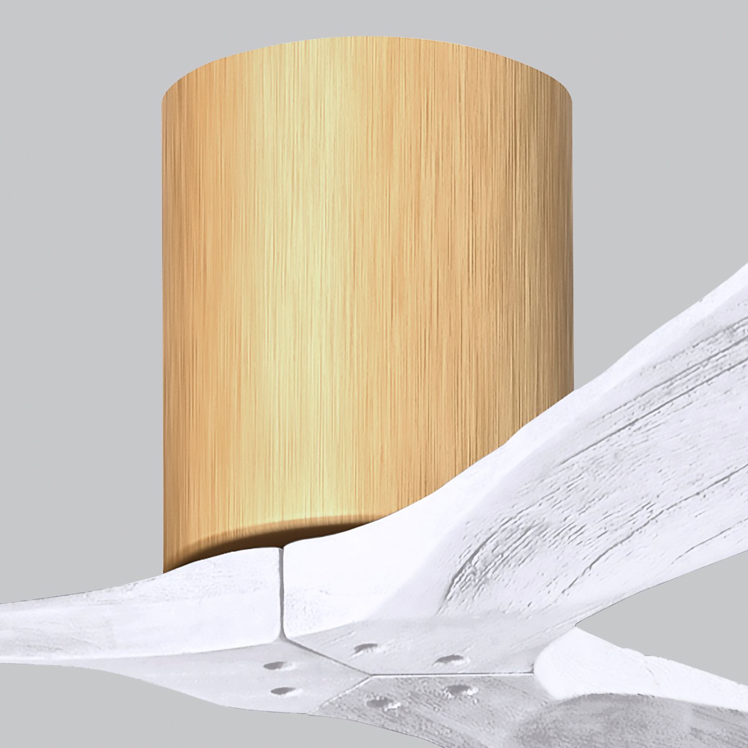 42" Irene-3H Light Maple and Matte White Ceiling Fan