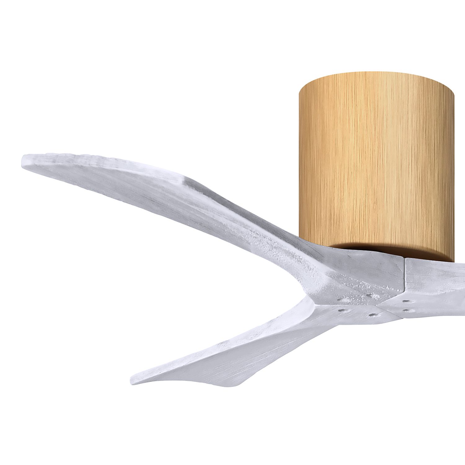 42" Irene-3H Light Maple and Matte White Ceiling Fan