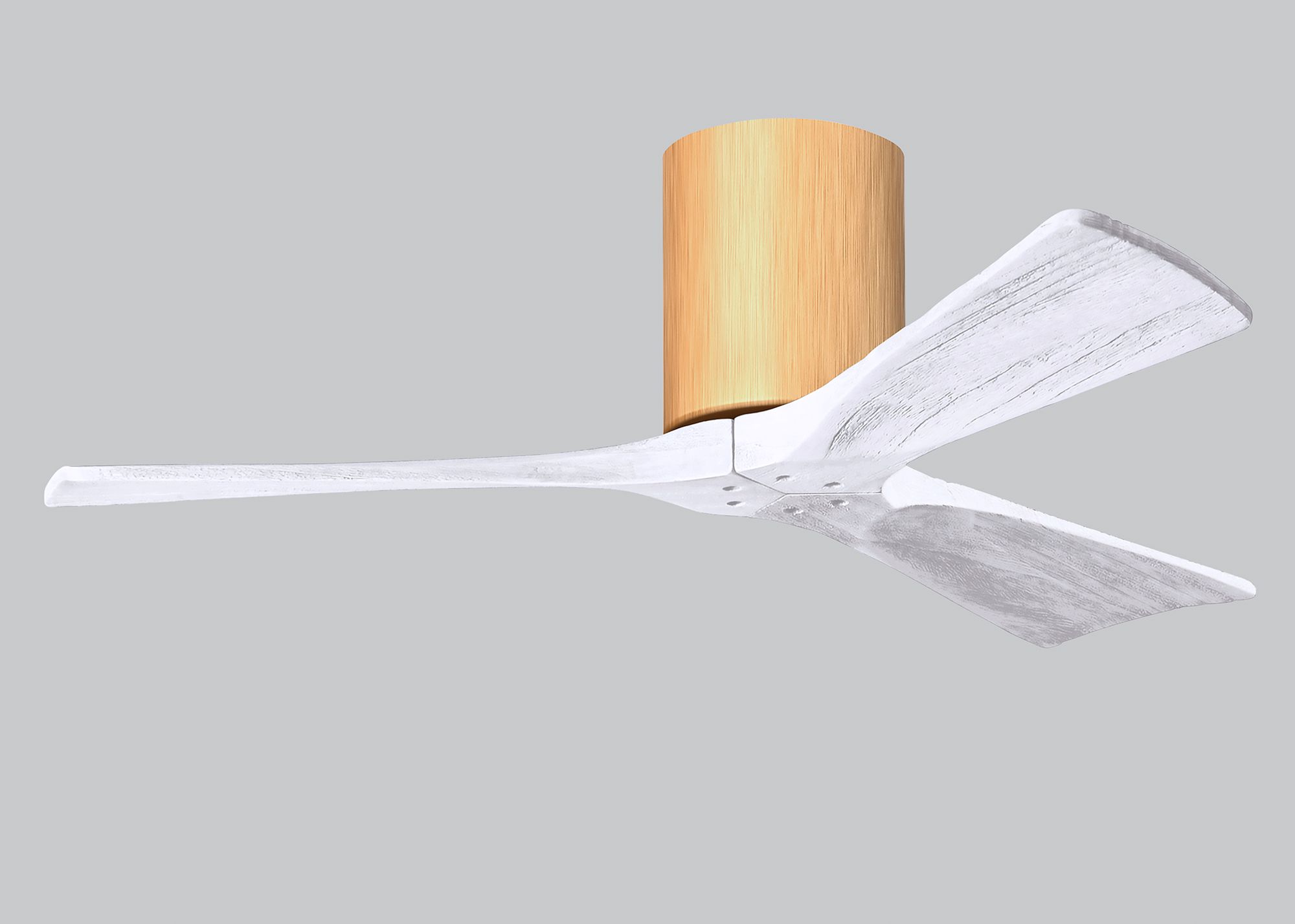 42" Irene-3H Light Maple and Matte White Ceiling Fan