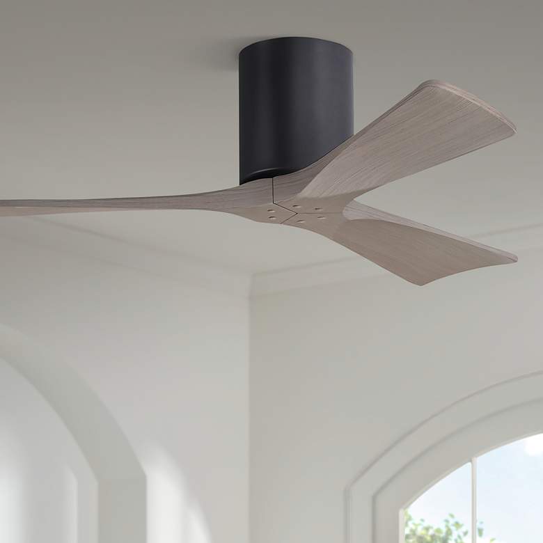 Image 1 42 inch Irene-3H Matte Black and Gray Ash Ceiling Fan