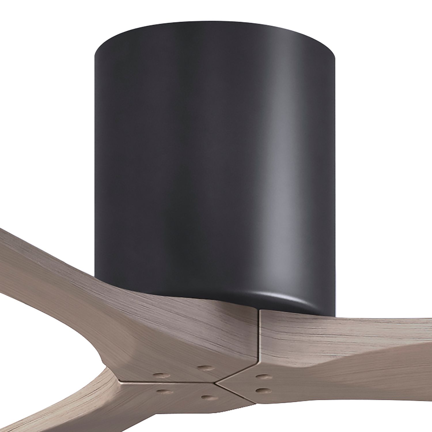 42" Irene-3H Matte Black and Gray Ash Ceiling Fan