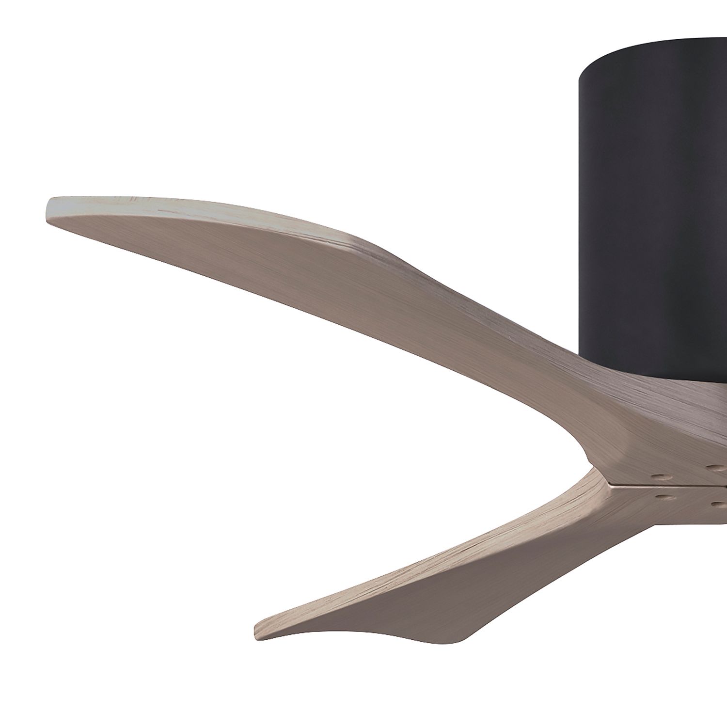 42" Irene-3H Matte Black and Gray Ash Ceiling Fan