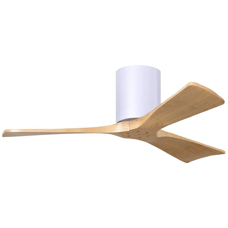 Image 1 42" Irene-3H Matte White and Light Maple Tone Ceiling Fan