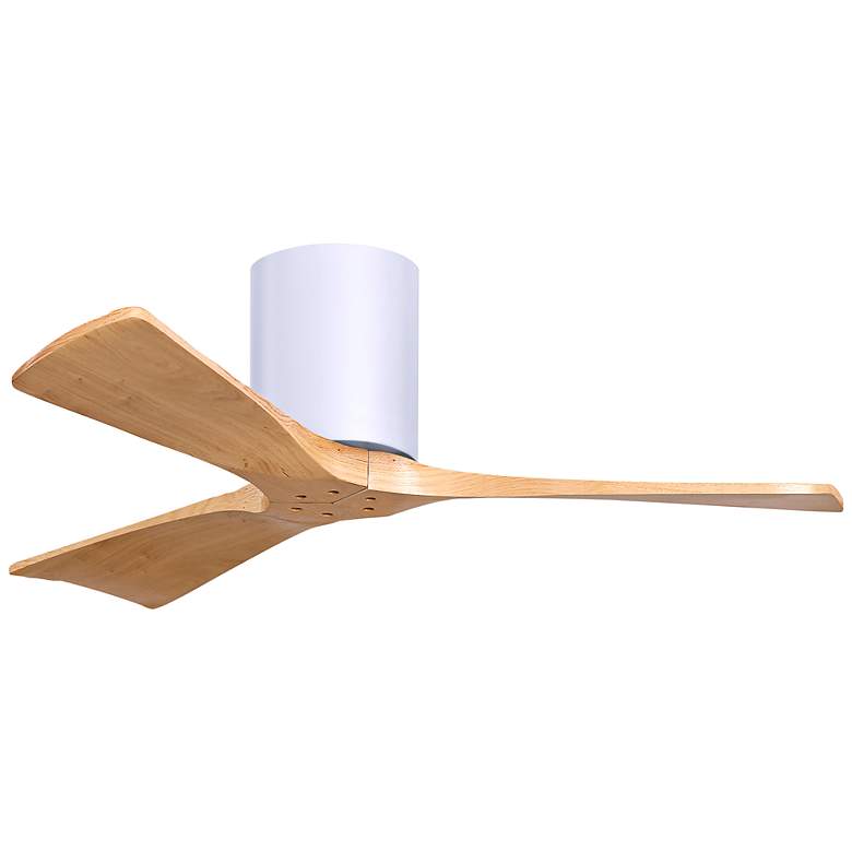 Image 1 42" Irene-3H Matte White and Light Maple Tone Ceiling Fan