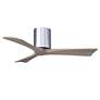 2_42" Irene-3H Polished Chrome and Gray Ash Ceiling Fan more views