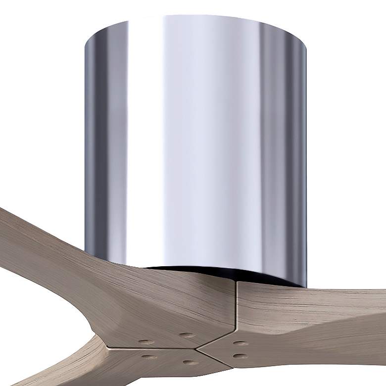 Image 5 42" Irene-3H Polished Chrome and Gray Ash Ceiling Fan more views