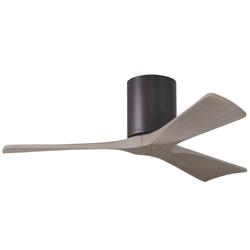 42&quot; Irene-3H Textured Bronze and Gray Ash Ceiling Fan
