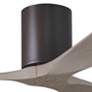 5_42" Irene-3H Textured Bronze and Gray Ash Ceiling Fan more views