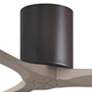7_42" Irene-3H Textured Bronze and Gray Ash Ceiling Fan more views