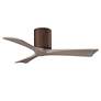 42" Irene-3H Walnut and Gray Ash Ceiling Fan