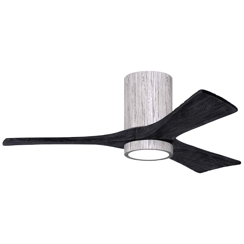 Image 1 42" Irene-3HLK Barnwood and Matte Black LED Ceiling Fan with Remote