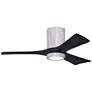 42" Irene-3HLK Barnwood and Matte Black LED Ceiling Fan with Remote