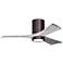 42" Irene-3HLK Brushed Bronze and Barn Wood LED Ceiling Fan