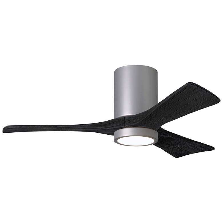 Image 1 42" Irene-3HLK Brushed Nickel and Black LED Ceiling Fan with Remote