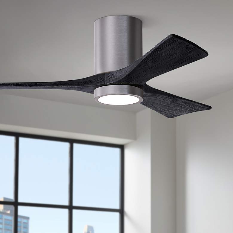 Image 1 42" Irene-3HLK Brushed Pewter and Matte Black Ceiling Fan
