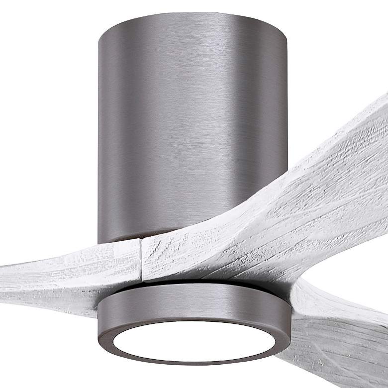 Image 5 42" Irene-3HLK Brushed Pewter and Matte White Ceiling Fan more views
