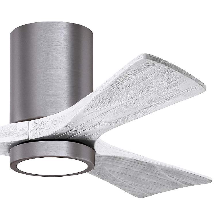 Image 6 42" Irene-3HLK Brushed Pewter and Matte White Ceiling Fan more views