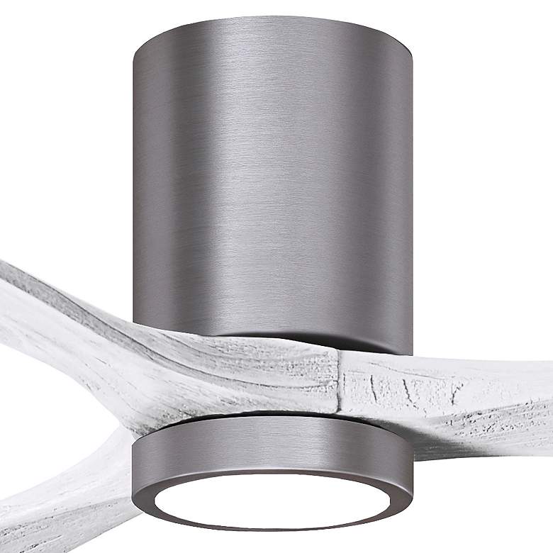 Image 7 42" Irene-3HLK Brushed Pewter and Matte White Ceiling Fan more views