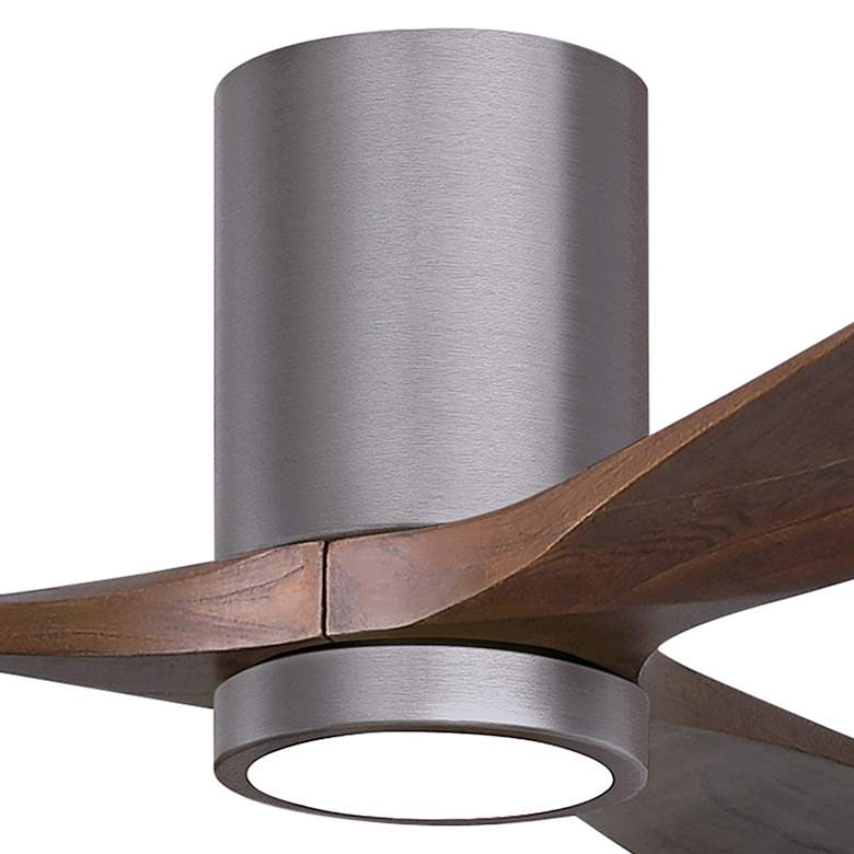 Image 3 42" Irene-3HLK Brushed Pewter and Walnut Tone Ceiling Fan more views