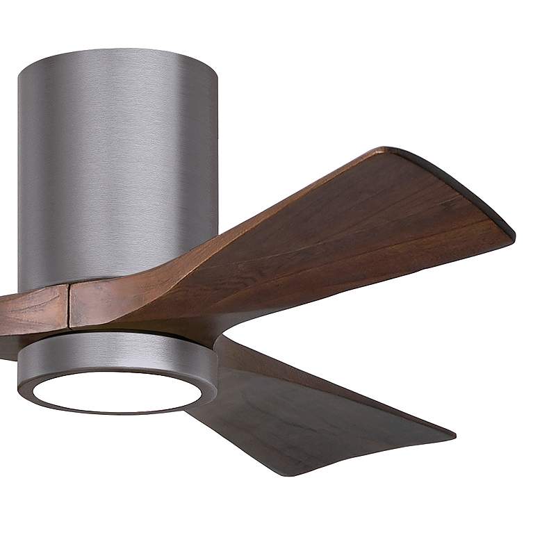 Image 7 42" Irene-3HLK Brushed Pewter and Walnut Tone Ceiling Fan more views
