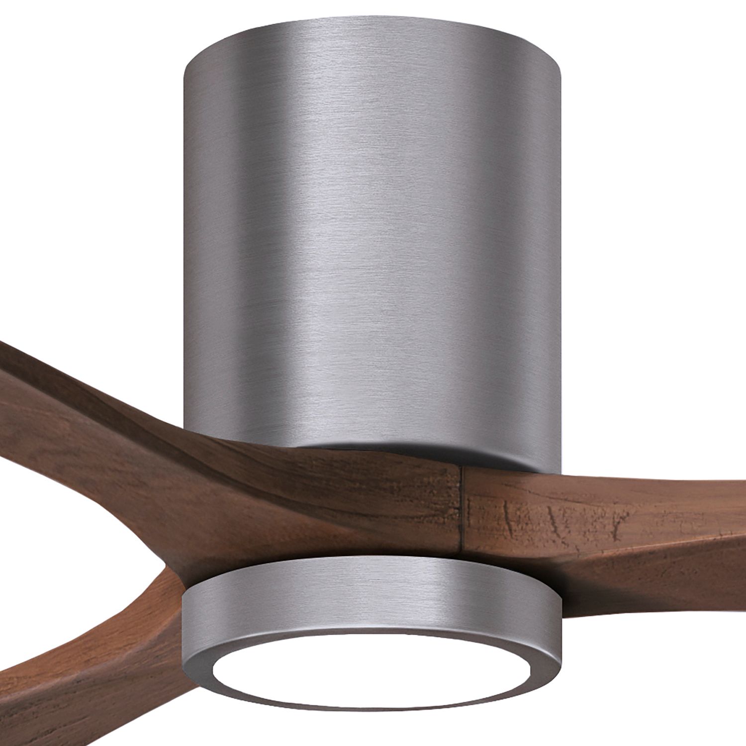 42" Irene-3HLK Brushed Pewter and Walnut Tone Ceiling Fan