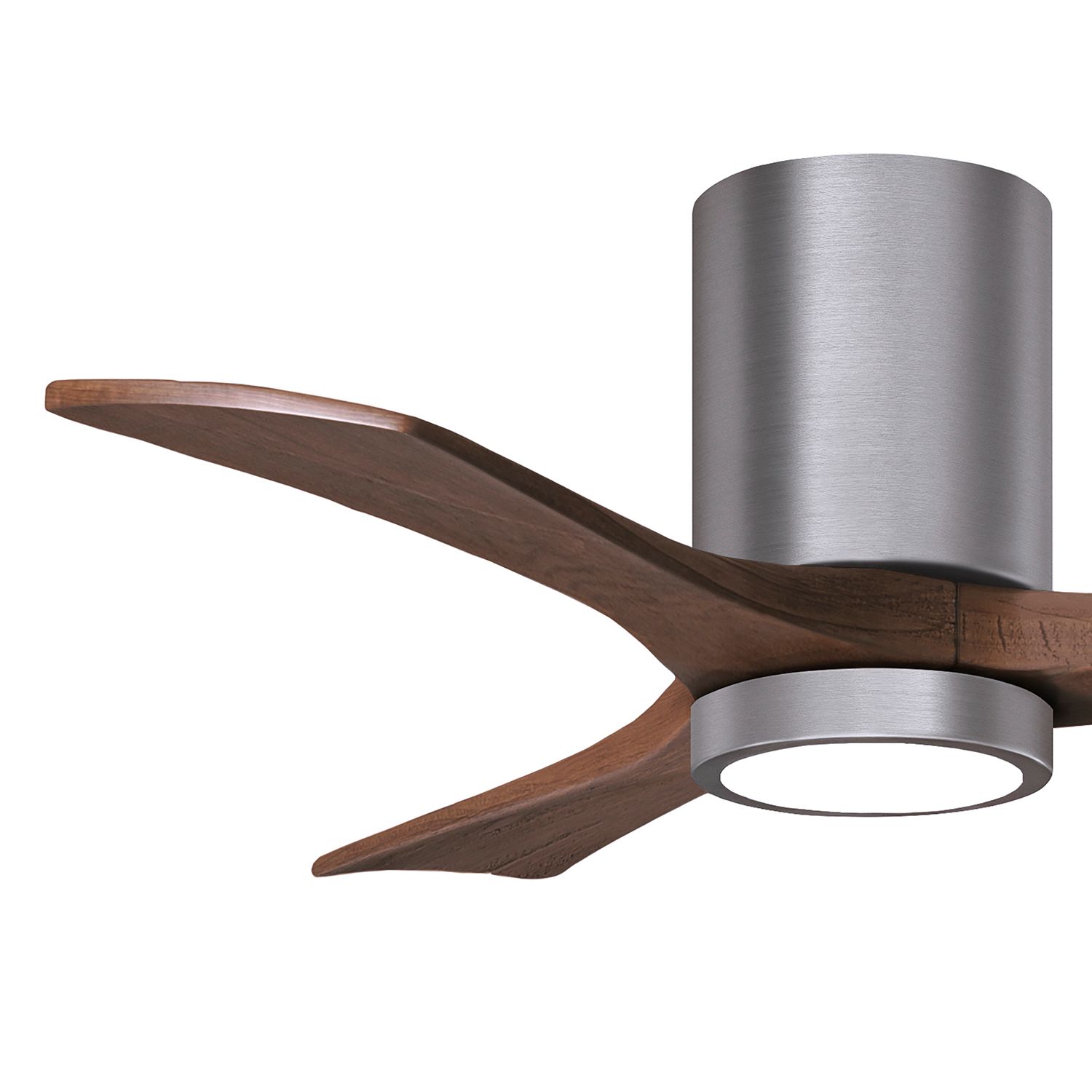 42" Irene-3HLK Brushed Pewter and Walnut Tone Ceiling Fan
