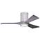 42" Irene-3HLK LED Damp Barnwood Hugger Ceiling Fan with Remote