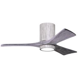 42&quot; Irene-3HLK LED Damp Barnwood Hugger Ceiling Fan with Remote