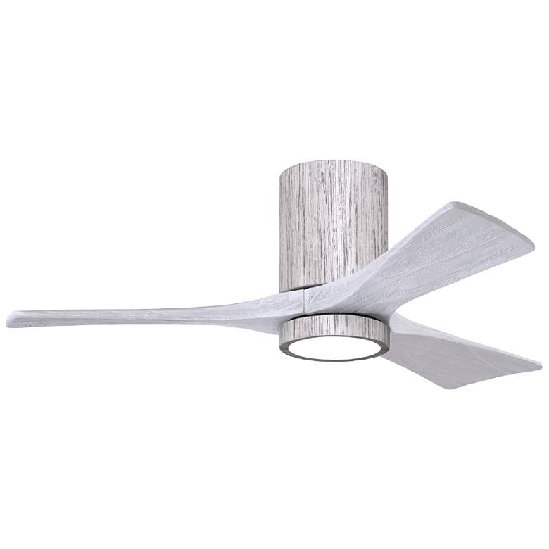 Image 1 42 inch Irene-3HLK LED Damp Barnwood Matte White Ceiling Fan with Remote