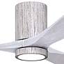42" Irene-3HLK LED Damp Barnwood Matte White Ceiling Fan with Remote