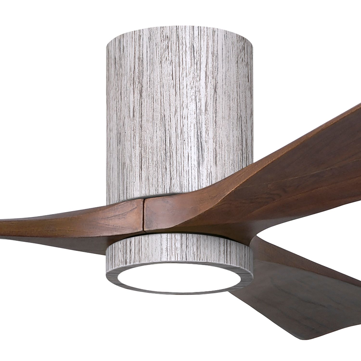 Image 3 42" Irene-3HLK LED Damp Barnwood Walnut Hugger Ceiling Fan with Remote more views