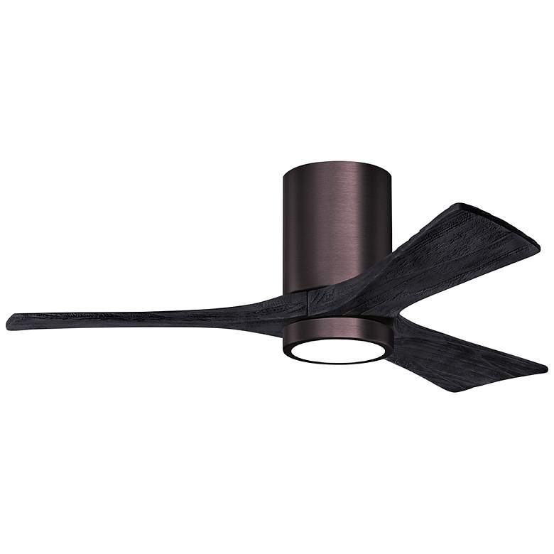 Image 2 42" Irene-3HLK LED Damp Bronze and Black Ceiling Fan with Remote